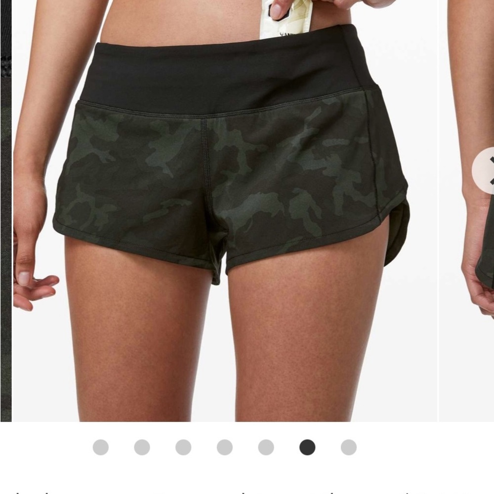 Lululemon Speed Up Short 2.5 Incognito Camo Size 6